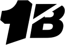 1B Black logo